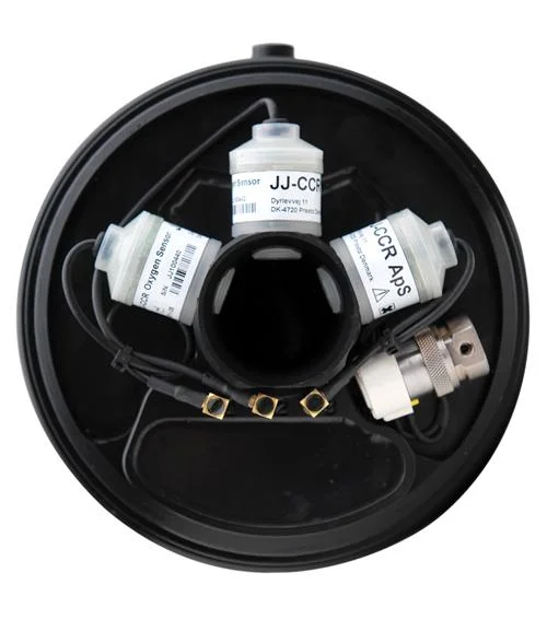 Inside look at the JJ-CCR Head and oxygen sensors