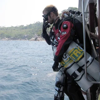 Tec diving in Thailand on double cylinders